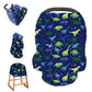Baby Car Seat Cover, Multi- Use Nursing Cover For Breastfeeding, Carseat Cover Boys, Dinosaur Baby Shower Stuff For Newborn, Sof
