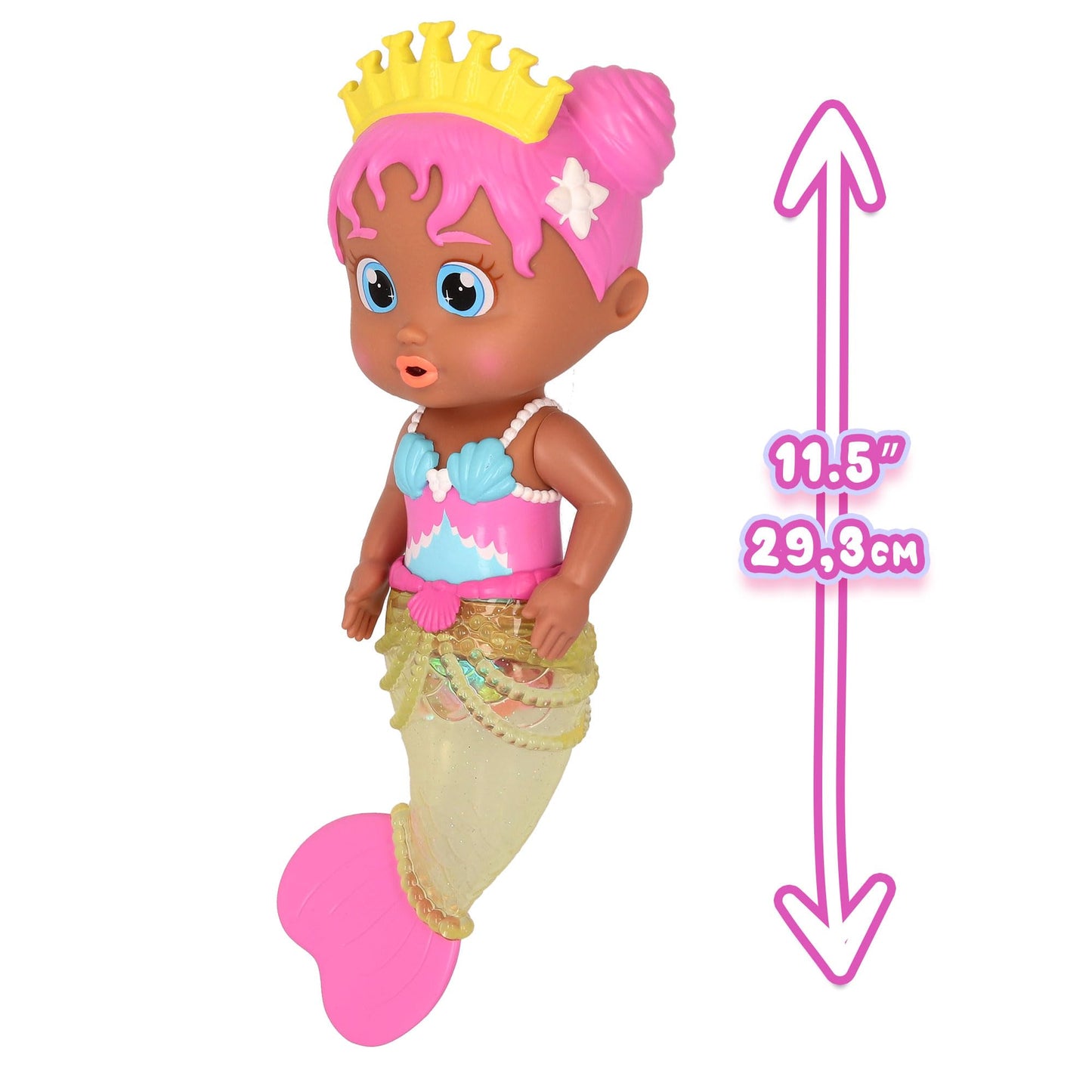 Bloopies Mermaids Shimmer Tail Julia - Water Toy with Shimmer Mermaid Tail, for Girls and Kids 18M and up