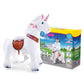 PonyCycle Official Classic U Series Ride on White Horse Unicorn Toy Plush Walking Animal Size 3 for Age 3-5 Ux304