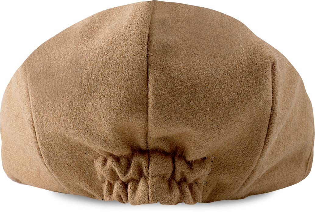 A&J Design Baby Boy Driver Cap Kids Flat Scally Irish Brown Hat Tan 6-8 Years