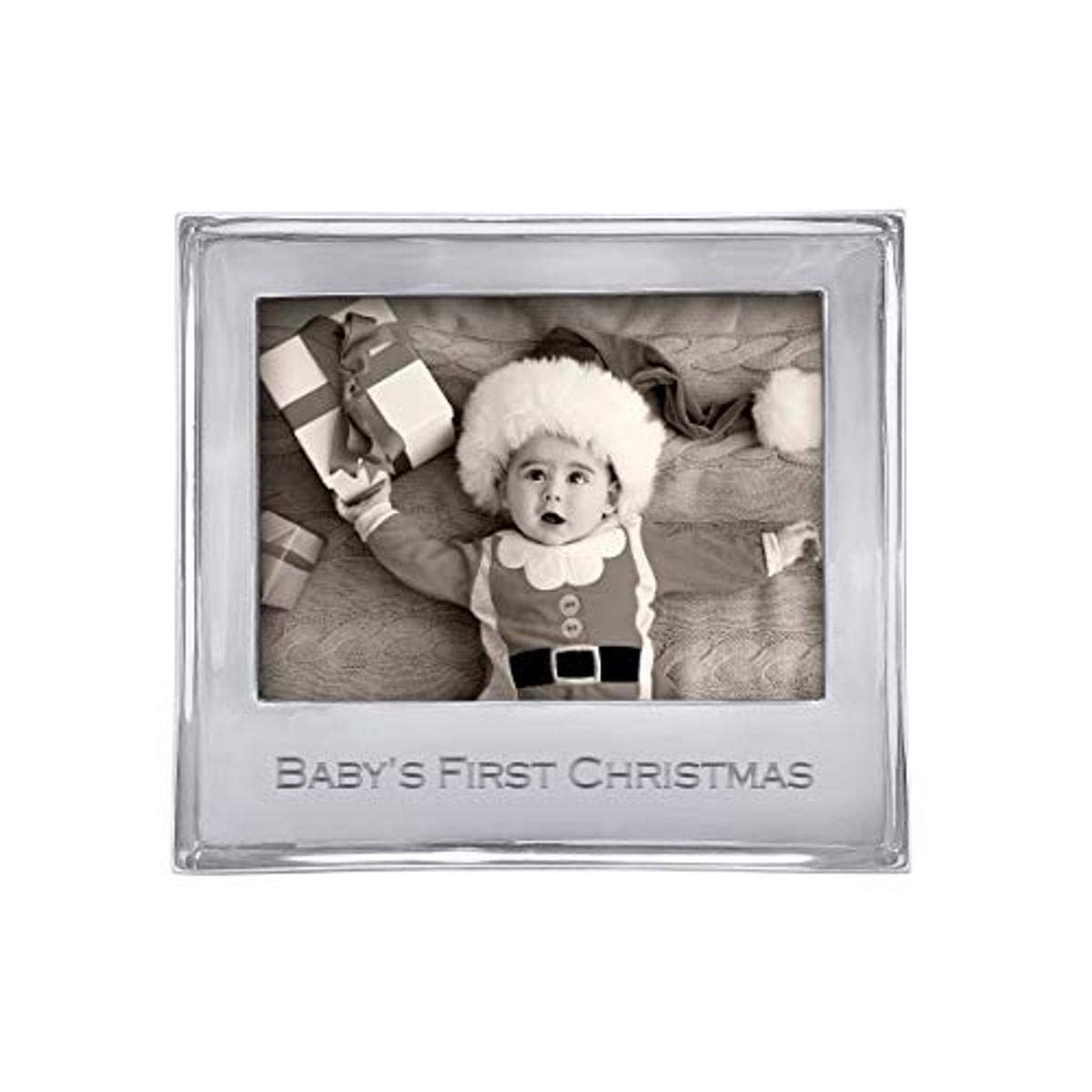 Mariposa Engraved Picture Frame, Signature 5x7, Babys First Christmas