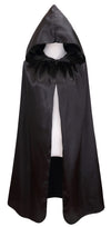 Vglook Kids Halloween Costumes Christmas Cloak With Hood 8-16 Years Black
