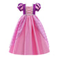 Dressy Daisy Long Braid Princess Costume Halloween Birthday Party Fancy Dress Up For Little Girls Size 12