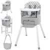 Bosedsang 4 In 1 Portable Baby Highchair Convertible Highchair For Babies And Toddlers - Foldable Carry Small Box, High Chair, I