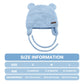 Duoyeree Kids Baby Hat Soft Warm Cable Knit Beanie Toddler Girl Fall Winter Hats(Aqua Blue,6-12 Months)