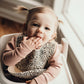Three Little Tots Modern Silicone Baby Bib - Adjustable Fit Waterproof Catch Bibs ((Leopard)