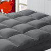 Chopinmoon Extra Thick Twin Mattress Topper, Cooling Mattress Pad Cover, Plush Quilted Pillow Top With Overfilled 4D Spiral Fibe