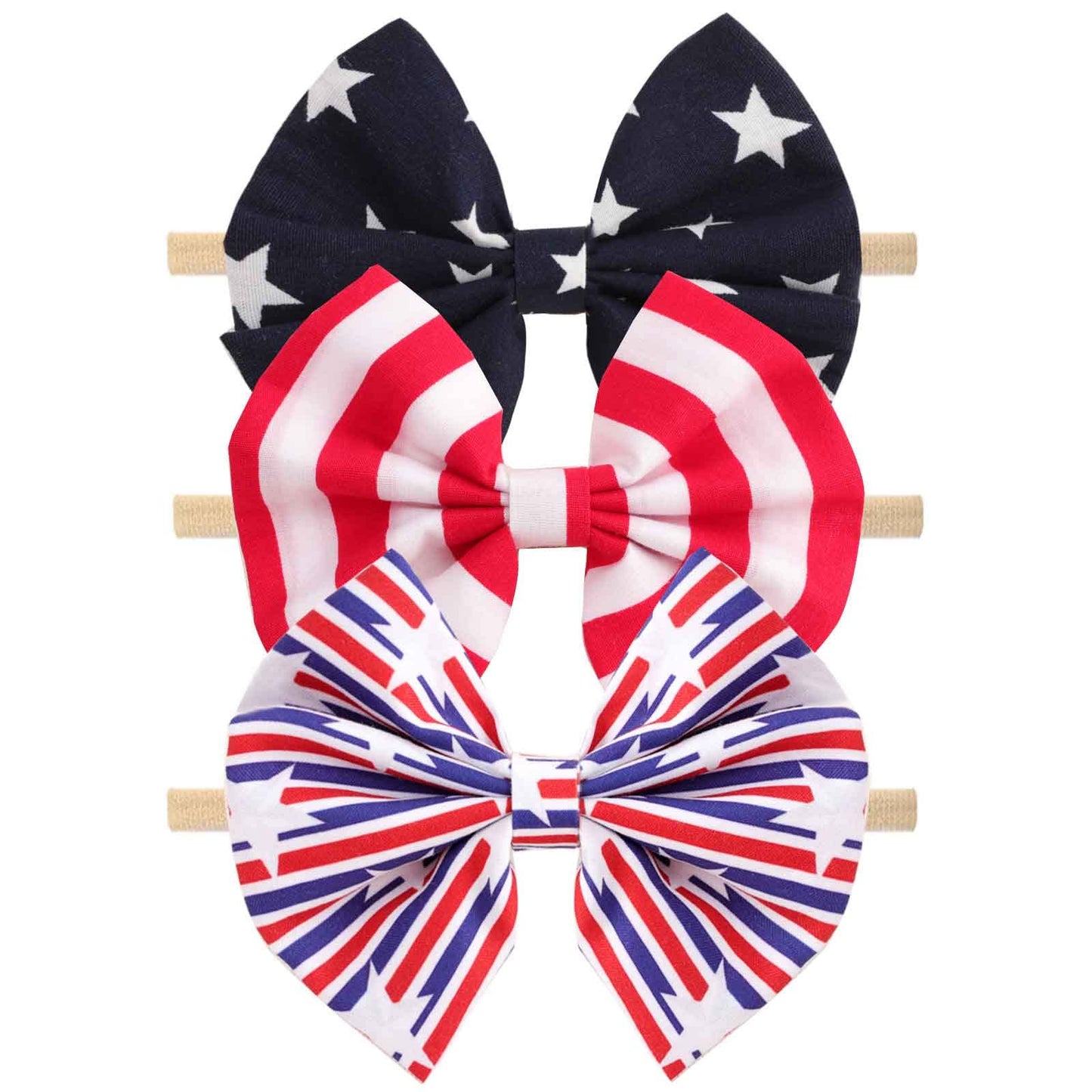 Ncmama Easter Hairbands - Cheer Bow Rabbit Egg Carrots Print Elastic Nylon Easter Bunny Hairbands For Newborn And Infant Girls,