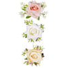 WNYUJOY 3pcs Girls Flower Hair Clips, Floral Rose Hair Barrettes w/Boutique Fully Lined Alligator, Hair Bows for Baby Newborn To
