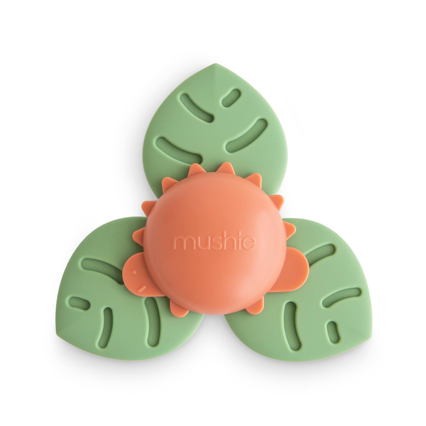 mushie Dino Suction Spinner Toy | Toddler Sensory Toys for Bath & Play