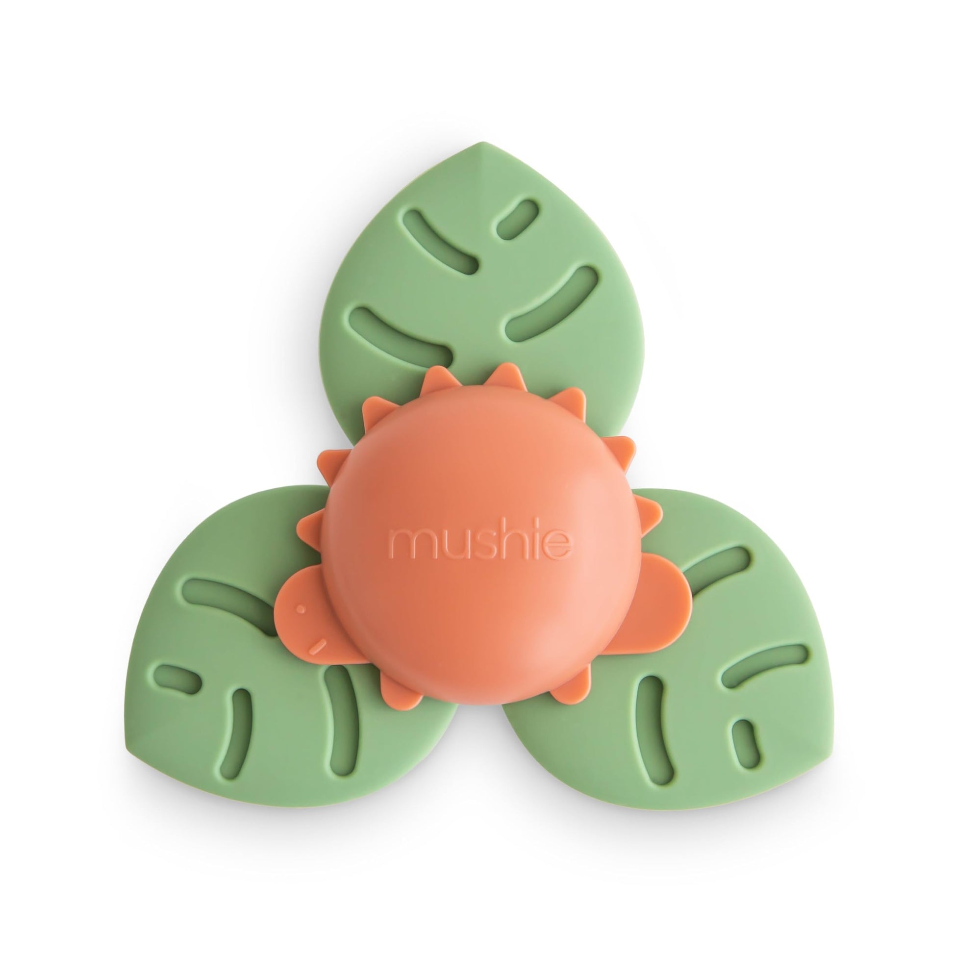 mushie Dino Suction Spinner Toy | Toddler Sensory Toys for Bath & Play