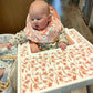 Dadouman Inflatable Supporting Cushion For Ikea High Chair, Baby High Chair Cover With Inflatable Cushion Insert (Coral)