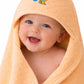 ASUR Baby Hooded Bath Towel for Newborns & Infants  Ultra Soft Absorbent Cotton Baby Wrap with Hood, Quick Dry Lightweight Bath