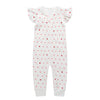 Owlivia Baby Boy Romper, Unisex Short-Sleeve Summer Outfit, 100% Organic Cotton Boy One-Piece Jumpsuit(3-6 Months, Ruffle Pink H