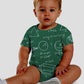 Speedy Pros Math Logo Shapes Infant One Piece Snapsuit Bodysuit 6 Months Multi-Color