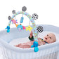 Travel Arch Bassinet Mobile Toys for Infant & Toddlers,Clip on Stroller Toy Crib Accessory & Pram Activity Bar Toy for Indoor an
