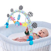 Travel Arch Bassinet Mobile Toys for Infant & Toddlers,Clip on Stroller Toy Crib Accessory & Pram Activity Bar Toy for Indoor an