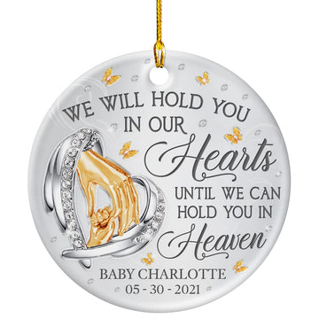 Wowcugi Personalized Miscarriage Memorial Ornament Angel Baby In Heaven Ornaments For Christmas Tree Baby Loss Ornament Remembra