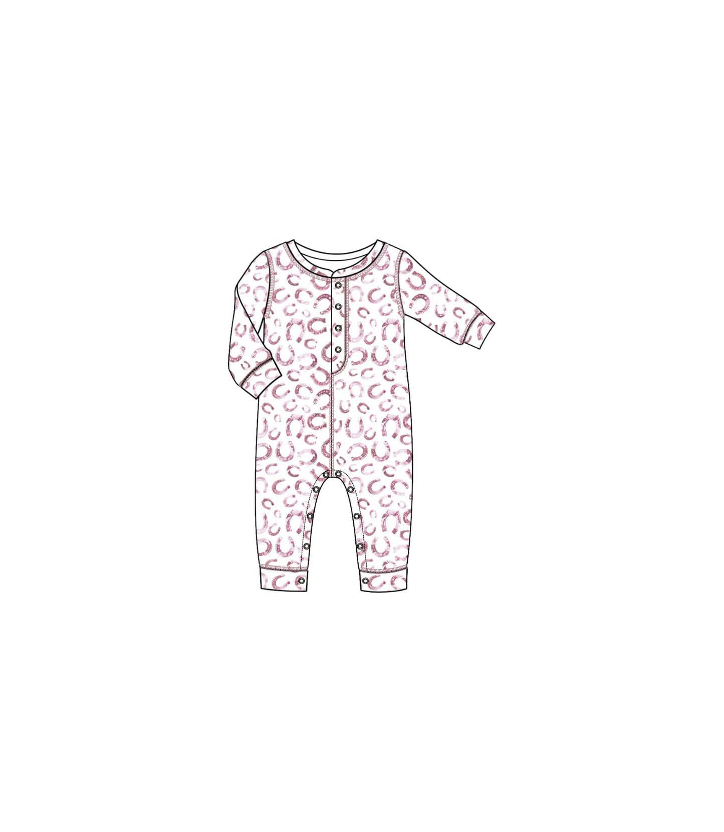 Pj Salvage Kids Baby Girl Pajamas Wild Land Romper, Ivory, 3-6 Months