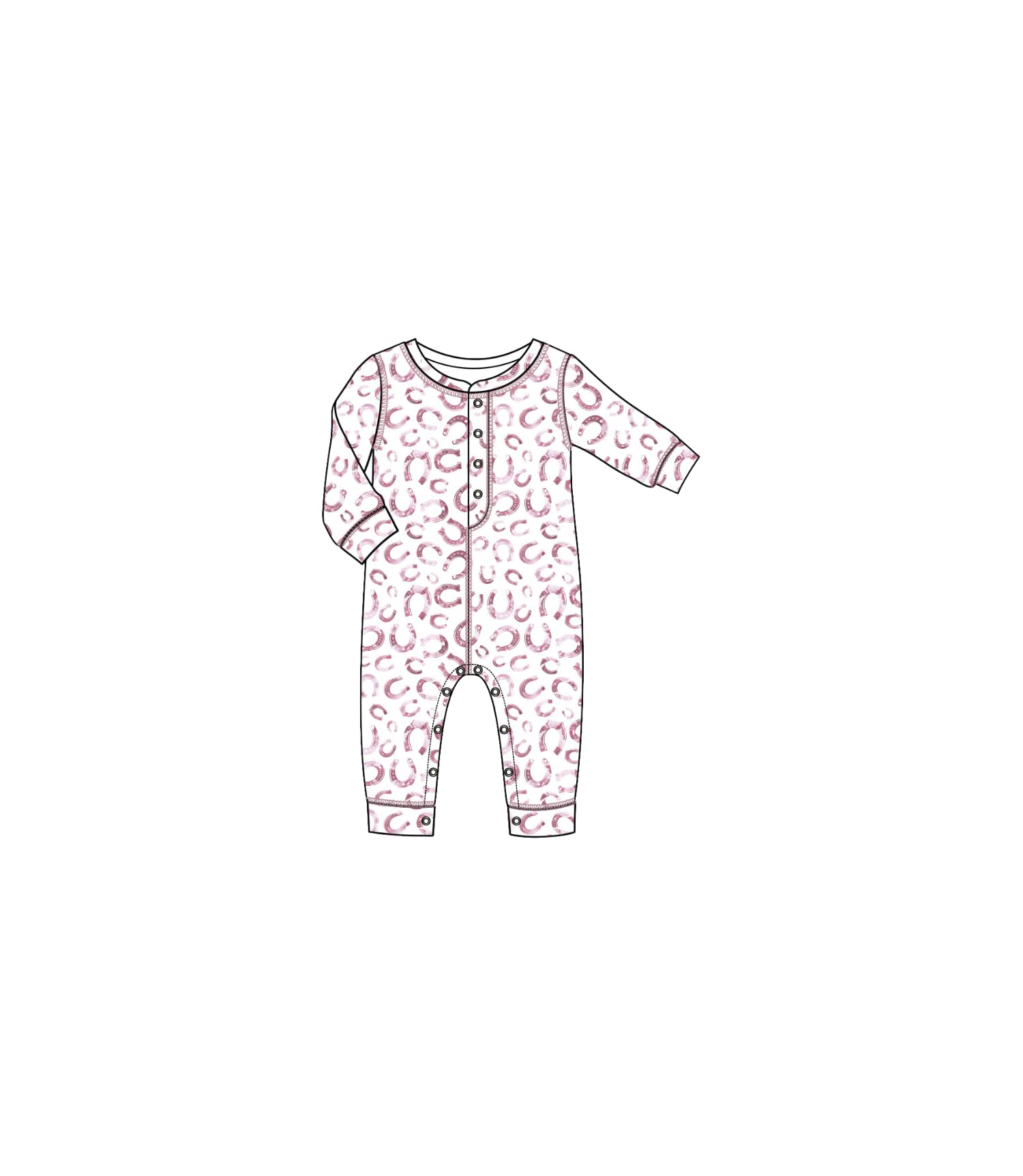 Pj Salvage Kids Baby Girl Pajamas Wild Land Romper, Ivory, 3-6 Months
