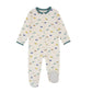 Aablexema Baby Footie Pajama With Mitten Cuffs, Double Zipper Infant Cotton Clothes Sleeper Pjs, Footed Sleep Play(Car Style,6-9