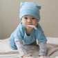 Babysoy Baby Boys' Layered One Piece, Lake Blue, 3-6 Months