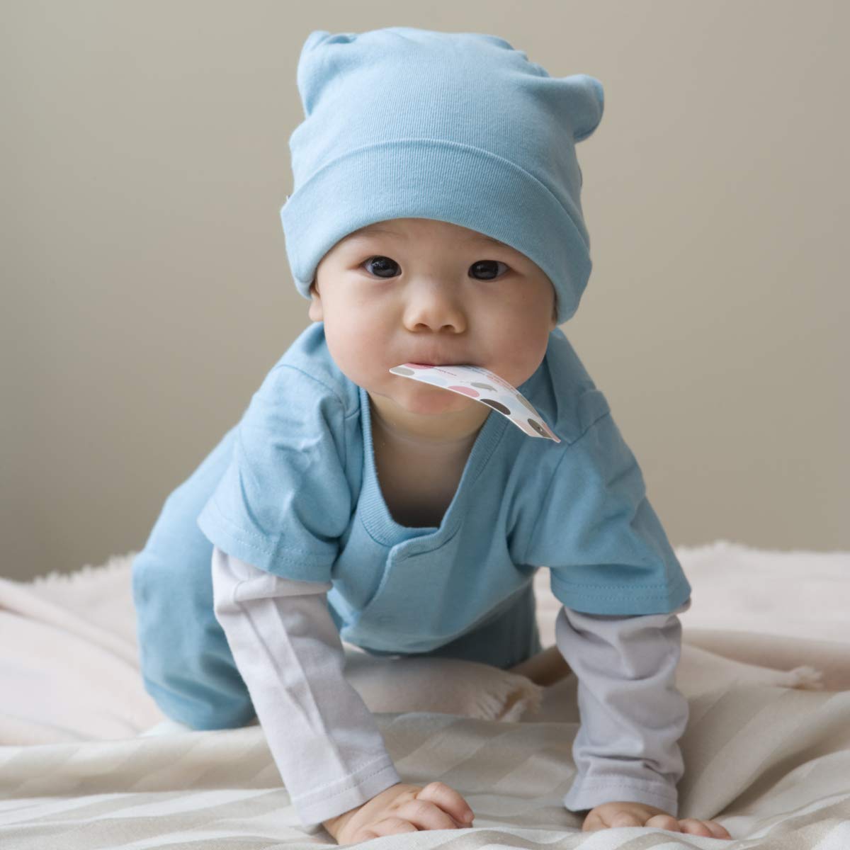 Babysoy Baby Boys' Layered One Piece, Lake Blue, 3-6 Months