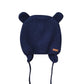 Bestjybt Baby Hat Cute Bear Infant Toddler Earflap Fleece Lined Beanie Warm Caps For Fall Winter (Navy-B, 6-12 Months)
