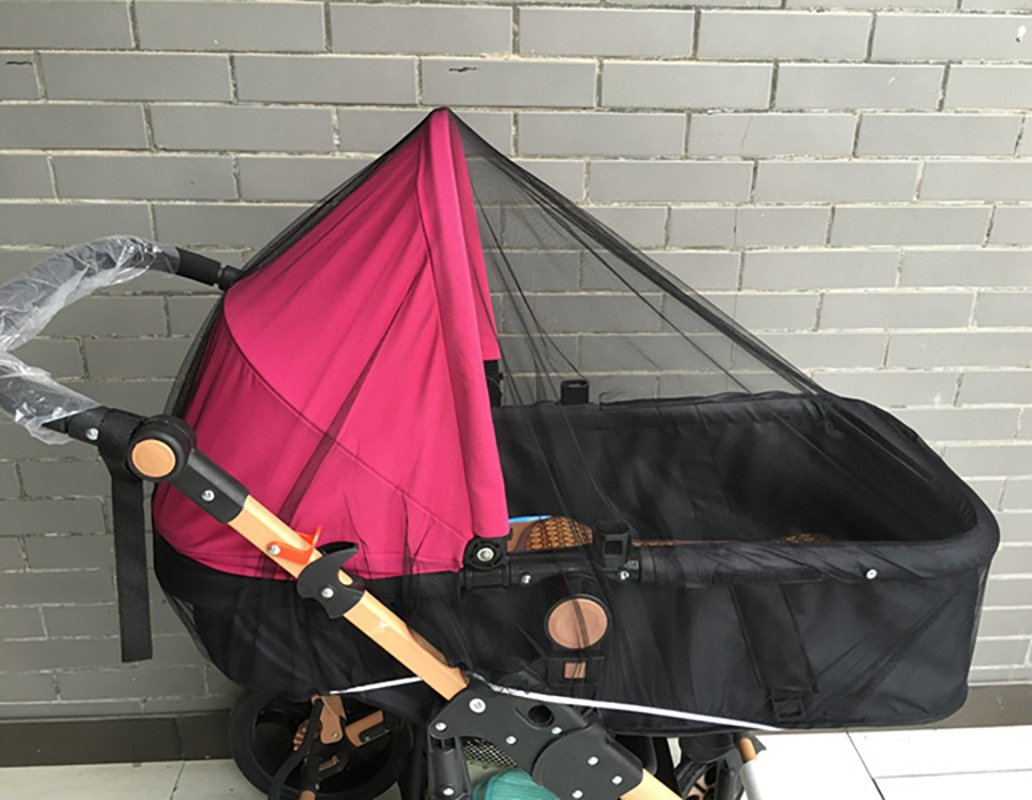 Threeh Baby Mosquito Net For Strollers Car Seats Cradles Universal Size Insect Netting Bx07,Black