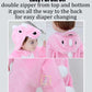 Baby Pink Dinosaur Costumes Unisex Toddler Outfit Halloween Dress Up Romper 2-6 Months
