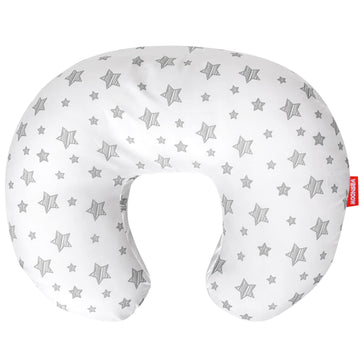 Nursing Pillow Cover White With Star Print, Snug Fits Boppy Nursing Pillows, Breastfeeding Nursing Pillow Slipcovers Super Soft,