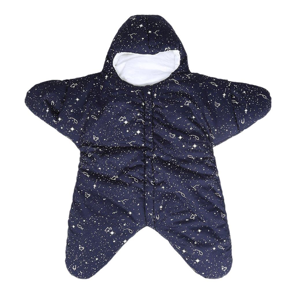 Enakshi Newborn Infant Sleeping Bag Baby Starfish Swaddle Blanket Sleep Bed Wrap 08Months Blue|Baby | Nursery Bedding | Sleepin