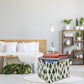 Fxocshe Laundry Basket Green Hamper Fabric Laundry Hamper,For Baby Hamper Nursery Toy Organizer Tree Room Decor,Gift Basket (Tre