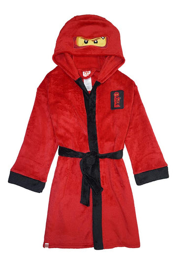 Lego Ninjago Little/Big Boys Costume Plush Robe, Kai Red New, 10/12, 10-12