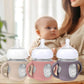 Busoha 3 Pack Silicone Sleeves For Avent Natural Baby Bottles - Drop Protection Baby Bottle Sleeves With Handle For Avent Natura