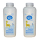 White Rain Baby Powder for Sensitive Skin Pure Cornstarch BPA Paraben and Talc Free with Vitamin E (2-10oz Bottles)