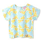 Tales & Stories Girls Sky Blue Floral Top Viscose Regular Fit Half Sleeve Casual with Round Neck & Button Closure 547841 612 Mo