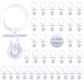 Pacifiers For Baby Shower Game, 36Pcs Plastic Pacifiers For Baby Shower Decoration Diy, Large Size Baby Shower Pacifiers, Gender
