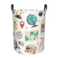 Pevtufa Travel1 Foldable Laundry Basket Organizer,Fabric Clothes Toy Storage Basket Nursery Hamper Storage Bin For Household Bed