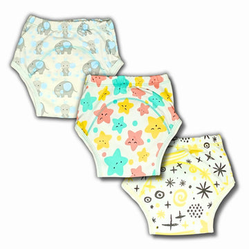 Kindermum Pull Up Padded Briefs, Cotton Potty Training Pants For Babies, Pull Up Trainers, Padded Shorts For Toddler Setof 3 Tra