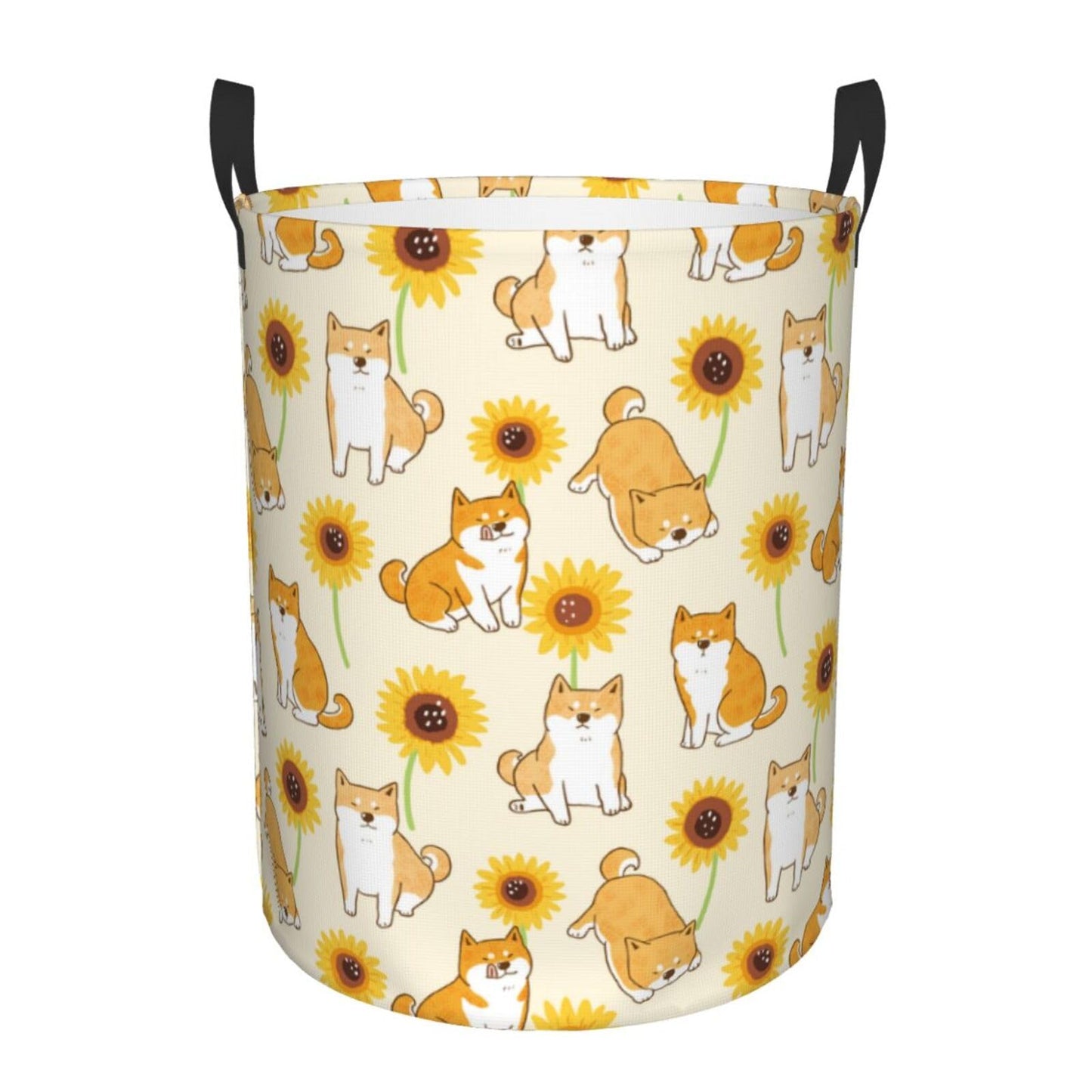 Pevtufa Shiba Inu Dog Foldable Laundry Basket Organizer,Fabric Clothes Toy Storage Basket Nursery Hamper Storage Bin For Househo