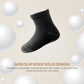Aroveea Non Slip Grip Ankle Baby Socks 1-3 Years Old Black For Toddler Boys And Girls Kids Socks 12 Pack,Infant Cute Cotton Baby