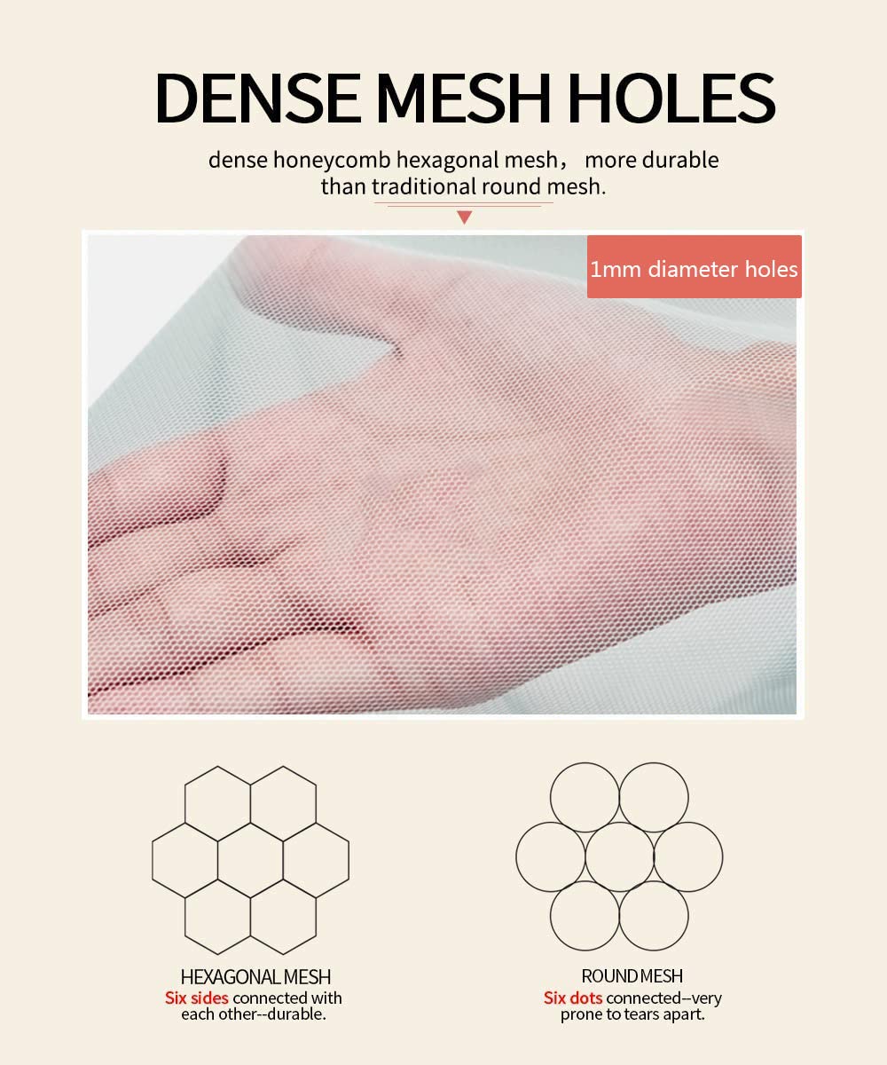 Mosquito Net For Stroller - Protective 2Packs Perfect Bug Net For Strollers, Bassinets, Cradles, Playards,Pack N Plays And Porta