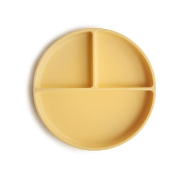 mushie Silicone Suction Plate | BPA-Free Non-Slip Design (Daffodil)
