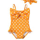 Mioglrie Baby Girl Swimsuit Infant 6-12 Month Bathing Suits Newborn Girls Summer Beach Swimwear Polka Dots Toddler One Piece Swi