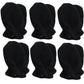 Infant-Toddler-Kids Soft And Warm Double Layers Of Fleece Mittens 6-Pack (Black 12-24M)
