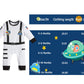 Lensous Paddy Field Baby Boys Girls Astronaut Suit Space Explorer Jumpsuit Cosplay Costume Halloween (0-3 Months)