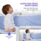 Hipp Baby Monitor, 5' 720P Video Baby Monitor With Pan-Tilt-Zoom Camera, Audio And Visual Monitoring, Infrared Night Vision And
