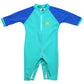 Nozone Fiji Sun Protective Baby Swimsuit In Aquatic/Blue, 0-6 Months