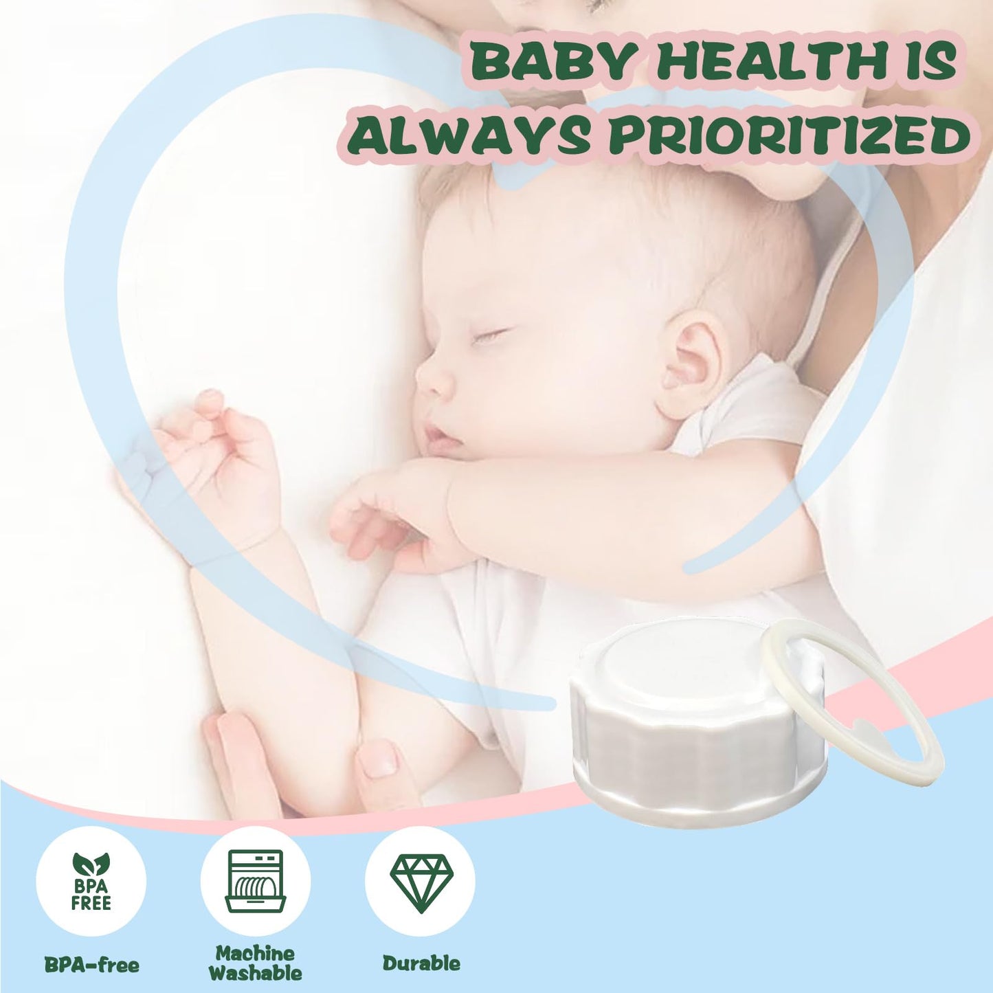 Pack Of 8 Travel And Storage Caps Compatible With Philips Avent Baby Bottles(Natural And Anti-Colic), Replacement Airtight Lids